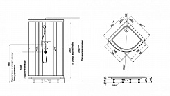 Triton Душевая кабина Гидрус 90x90 белая – фотография-2